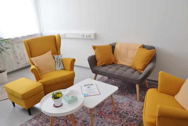 Das Gesprächszimmer von Nina Viktoria Nadegger in Lieboch, Am Mühlbach 2/6, | Foto: Edith Ertl