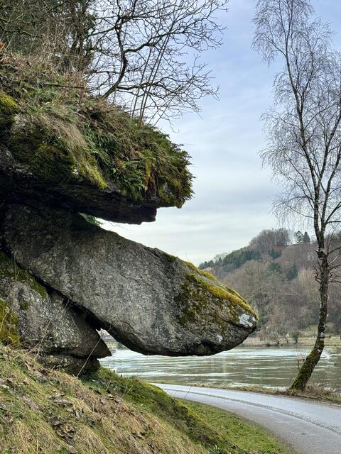 Granitformationen, übrig geblieben aus der Eiszeit als das Donautal entstand.

 | Foto: Franz Dörr