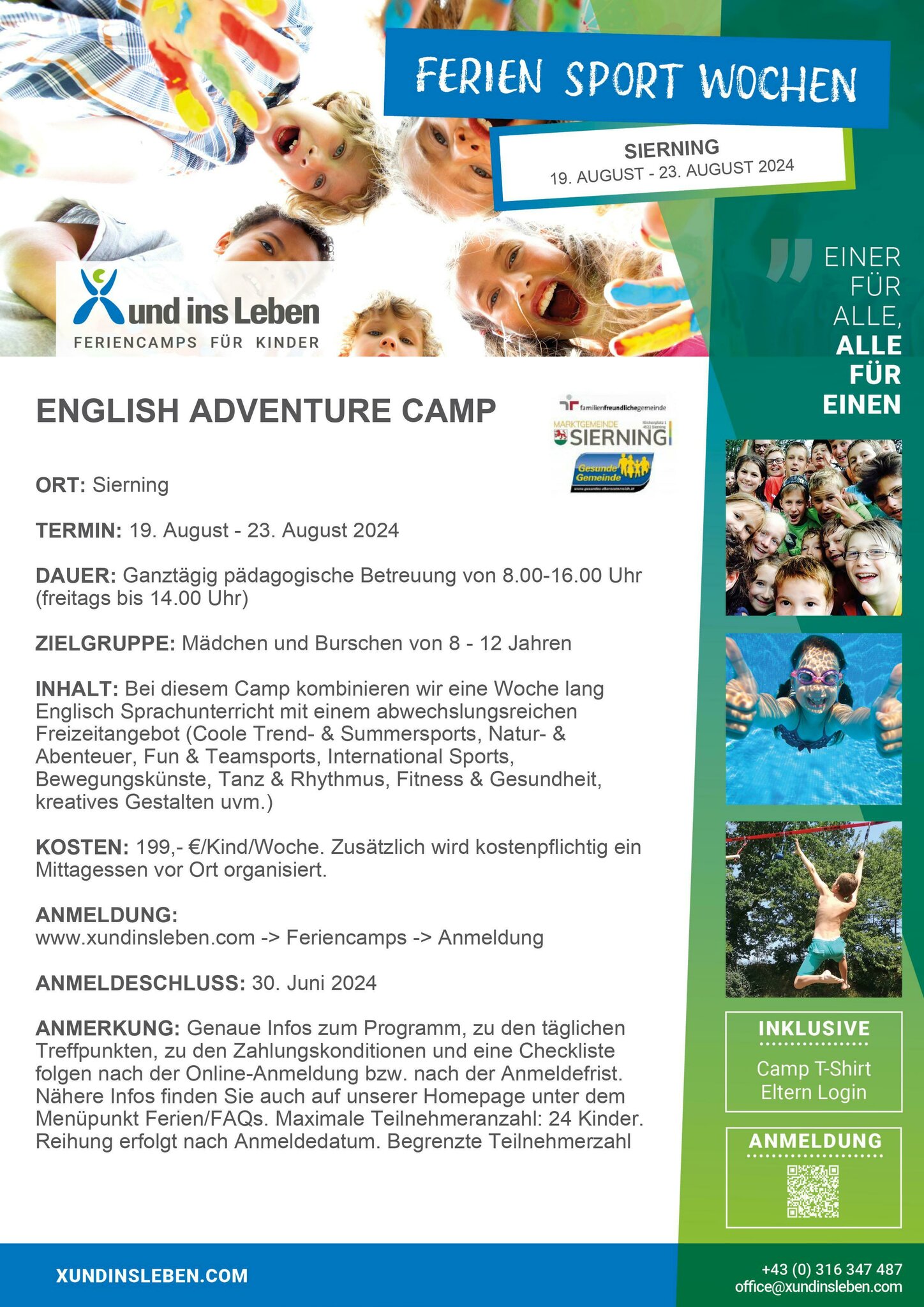 English-Adventure Camp in Sierning: Sprachunterricht in den ...