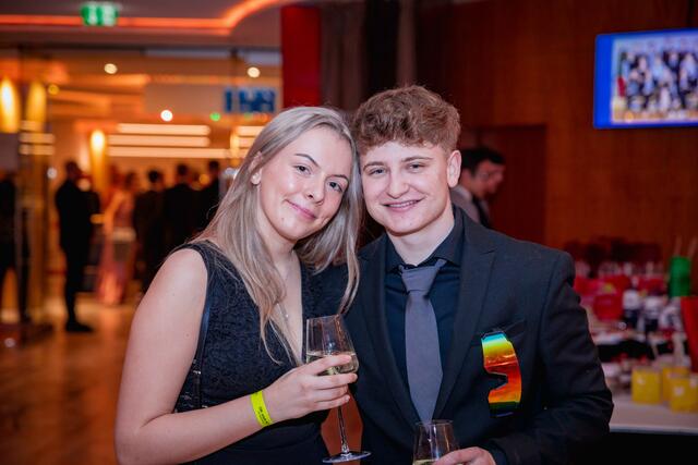 Waren bestens gelaunt: Hannah und Julian.