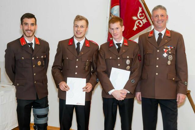 Patrik Pfurtscheller (v.l.), Lukas Kriechhammer, Kai Pfurtscheller und Andreas Stocker. | Foto: Brunner Images