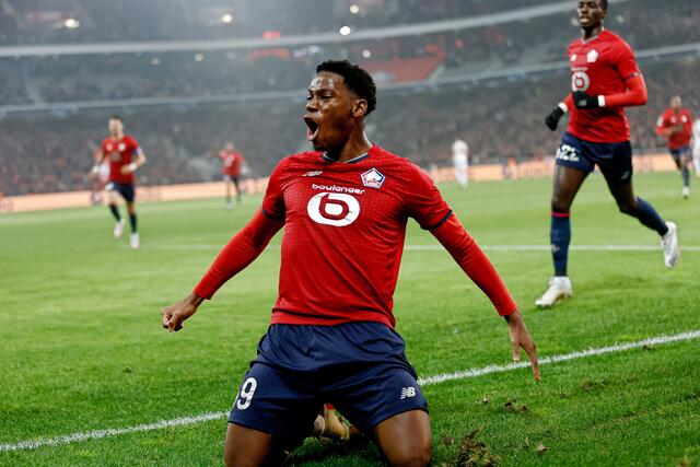 Lille-Stürmerstar Jonathan David ist alleine ungefähr so viel Wert wie der gesamte Kader der Grazer (rund 50 Millionen Euro). 
 | Foto: GEPA