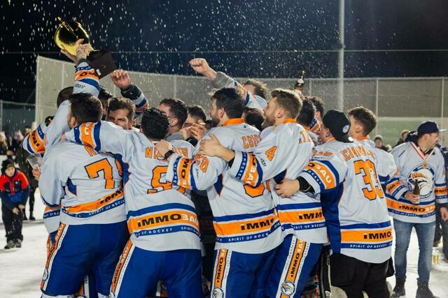 Die Zukunft des Vereins steht nun vor wichtigen Entscheidungen. Die Frage nach einem möglichen Aufstieg in eine höhere Liga oder dem Verbleib in der aktuellen Liga ist von zentraler Bedeutung.  | Foto: EHC Immobau Mils