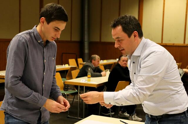 Franz Josef Wallner und Jürgen Albrecher als Schriftführerduo