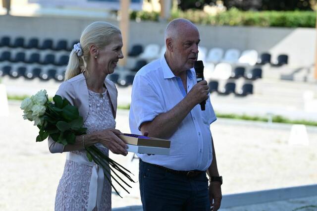 Die Dressursportförderer Monika Schwarz-Annawitt und Gerhard Annawitt. | Foto: MSCI_SzAnn