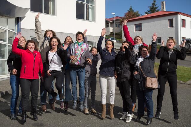 Gruppenfoto mit den Erasmus+ Teilnehmerinnen bei einem Seminar in Island.  | Foto: Retzhof