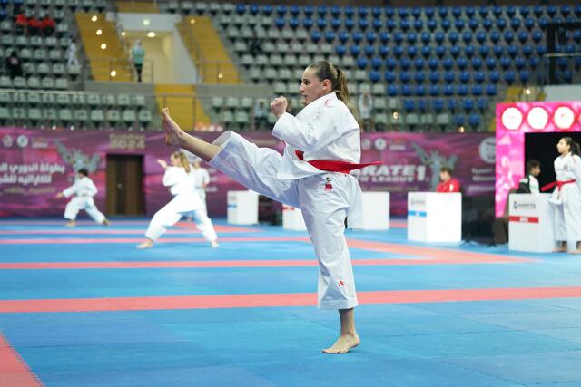 Mit einem hauchdünnen Vorsprung von 0,1 Punkten wurde Tamara Lehner von der Französin Ninon Vaucelle-Spelle besiegt und holte sich somit Bronze. | Foto: Frieways Karateklub