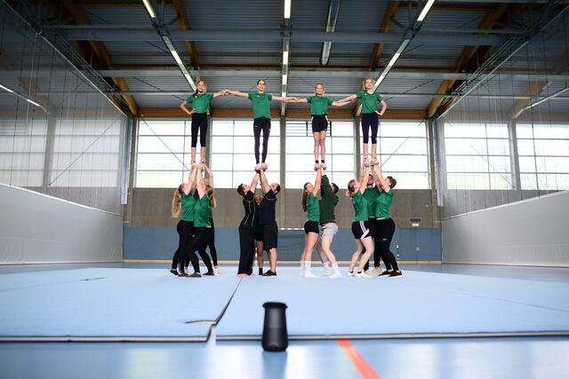 Die Cheerleader-Mannschaft aus Villach ist die einzige dieser Art in ganz Kärnten. | Foto: Carinthian Eagles Cheerleader