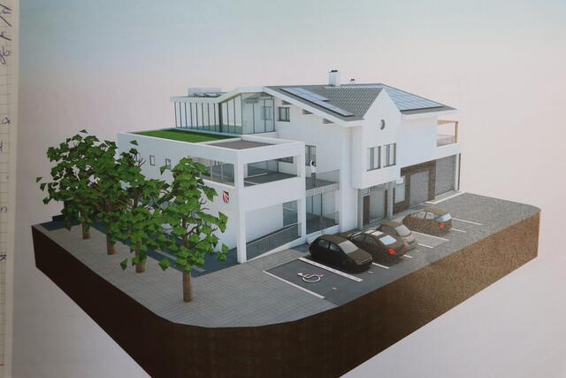 So wird das neue Gemeindezentrum nach der Fertigstellung aussehen. | Foto: Gemeinde Faggen