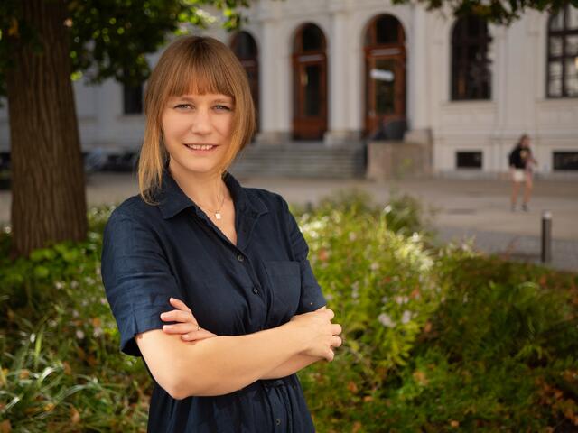 Antonia Bruneder hat sich in ihrer Doktorarbeit mit dem Thema Gangsta-Rap und Kunstfreiheit beschäftigt. | Foto: Universität Graz/Radlinger