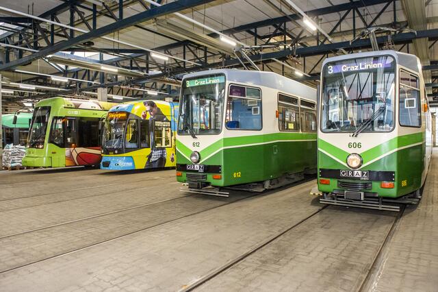 Die Bestellung der 15 neuen langen Straßenbahnen macht Umbauarbeiten in den Unterbringungshallen nötig. Ab kommender Woche soll die Remise 3 ausgebaut werden. | Foto: Foto Jörgler