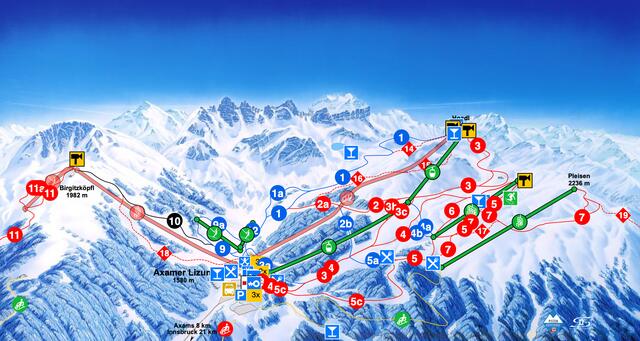 Die neue Bahn wird aus Richtung Mutters/Götzens vom Birgitzköpfl in die Axamer Lizum führen. | Foto: Axamer Lizum
