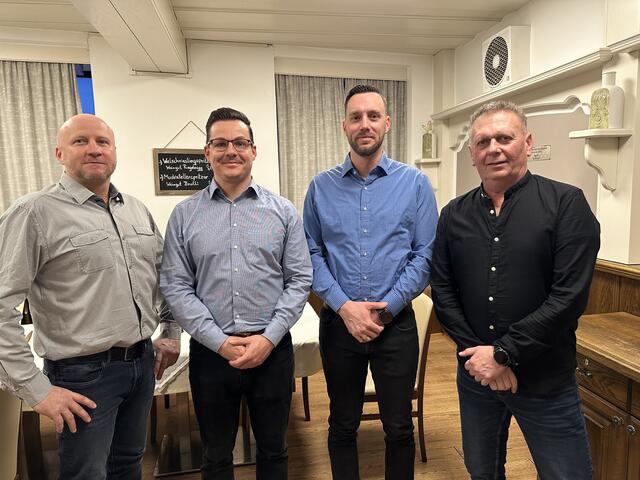 Die FPÖ-Stadtleitung Jürgen Riegler, Raphael Pensl, Patrik Moser, Klaus Stark (v. l.) | Foto: FP Bruck