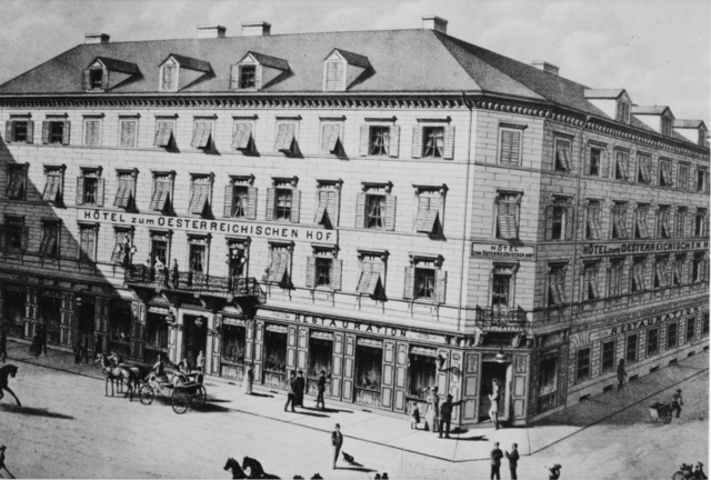 Vom späten 19. Jahrhundert bis in die 1940er Jahre gab es mit der Adresse Annenstraße 10 das Café „Österreichischer Hof“. | Foto: Sammlung Kubinzky