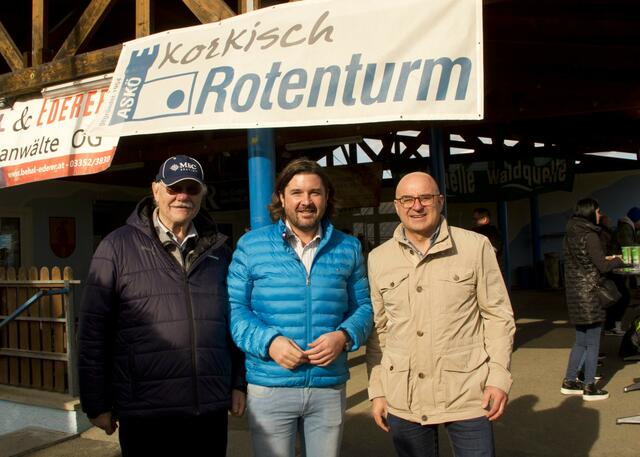 Präsident Gerhard Korkisch begrüßte die LAbg. Hans Unger und Hans Jörg Huck - sie übernahmen die Patronanz des Spiels. | Foto: Peter Seper