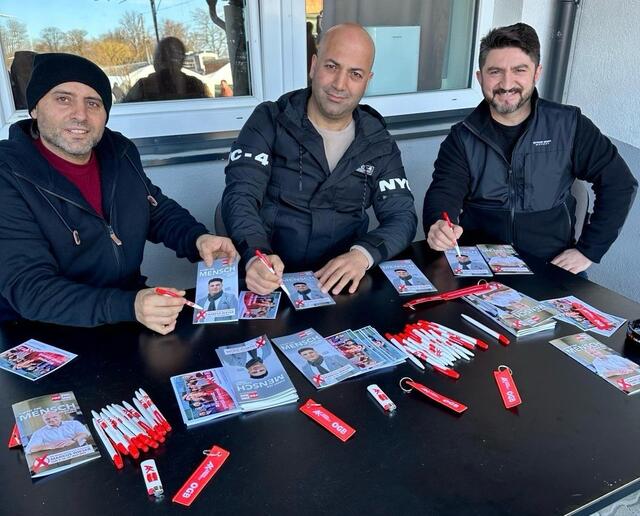 v.l nach rechts Yücel Demir, Maras Celik, Dogan Celebi | Foto: Fidan Limani