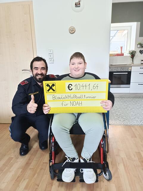 Organisator Oliver Schreiner mit Noah | Foto: privat