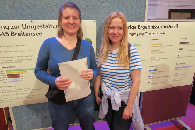 Maria (li.) kam mit Freundin Susanne zur Versammlung.  | Foto: Patricia Hillinger/RMW