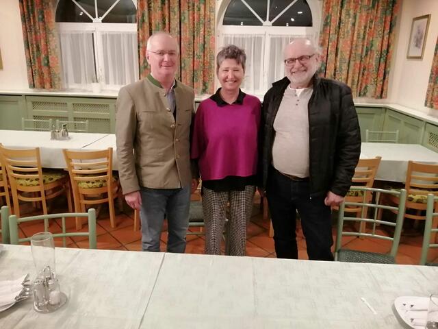 Neues Führungsteam im Daringer Kunstmuseum Aspach:  Franz Daringer,  Erika Diermair und Ferdinand Piereder. | Foto: Fellner