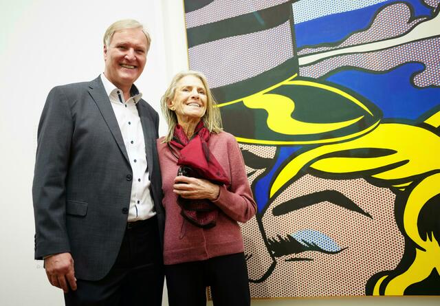 Albertina-Generaldirektor Klaus Albrecht Schröder und Dorothy Lichtenstein, Witwe des amerikanischen Künstlers Roy Lichtenstein. | Foto: GEORG HOCHMUTH / APA / picturedesk.com
