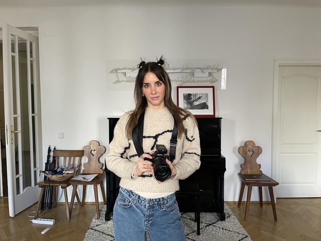 Nina Mahr fotografiert am liebsten Menschen in ihrem Studio in der Josefstadt. | Foto: Marlene Graupner