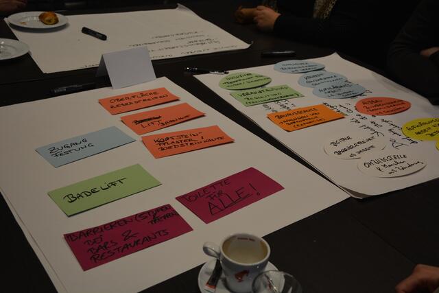 Der Workshop brachte kleine und große Anliegen und Änderungswünsche der Betroffenen zu Tage. | Foto: Standortmarketing/Kleinheinz