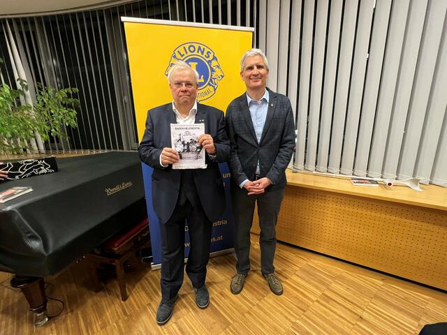 ORF-Korrespondent Christian Wehrschütz mit Lions Präsident Andreas Simhofer. | Foto: Lions Club