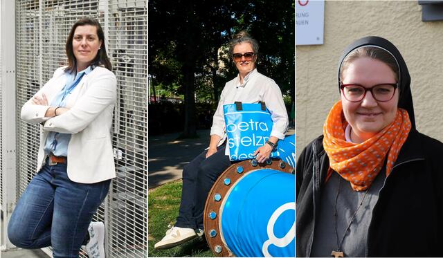 Christine Scharmüller, Petra Stelzmüller und Schwester Ida Vorel setzten sich auf verschiedene Arten für Frauen ein.  | Foto: Scharmüller, Erich Reismann, Viessmann
