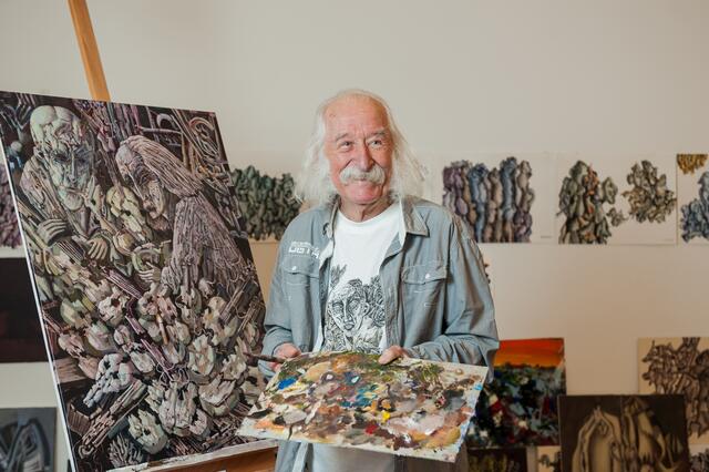 Ivan Marchuk steht am 15. März im Art Floor, in der Heiligenstädter Straße 39, zum künstlerischen Austausch zur Verfügung. | Foto: Ivan Marchuk