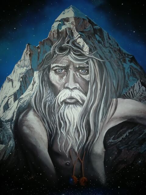 SHIVLING - Acryl auf Leinwand von Heinz Triendl | Foto: Heinz Triendl Galerie Artinnovation