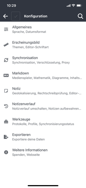 Unser App-Tipp der Woche Joplin ist eine Notiz und To-Do-Listen-App fürs Smartphone. Joplin bietet zahlreiche Funktionen für die Erstellung von Notizen und Listen. | Foto: Screenshot