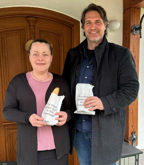 Bürgermeister Andreas Geppert und Gabi Tretter. | Foto: ÖAAB