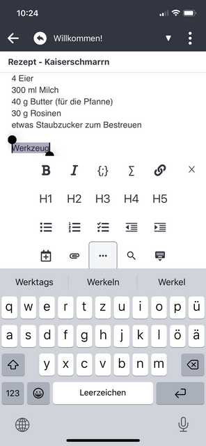Unser App-Tipp der Woche Joplin ist eine Notiz und To-Do-Listen-App fürs Smartphone. Joplin bietet zahlreiche Funktionen für die Erstellung von Notizen und Listen. | Foto: Screenshot