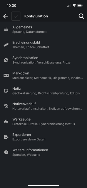 Unser App-Tipp der Woche Joplin ist eine Notiz und To-Do-Listen-App fürs Smartphone. Joplin bietet zahlreiche Funktionen für die Erstellung von Notizen und Listen. | Foto: Screenshot