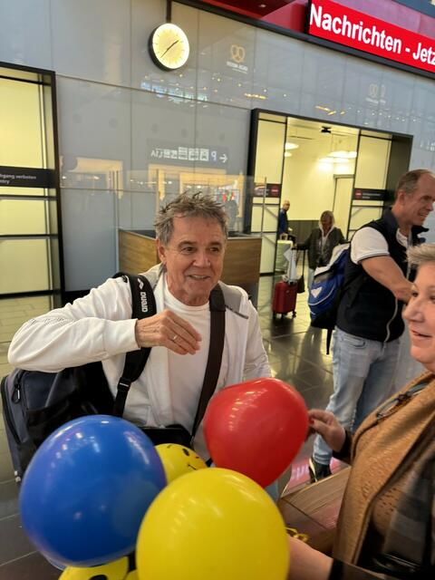 Josef Kocsi bei der Ankunft. | Foto: Gemeinde Purkersdorf