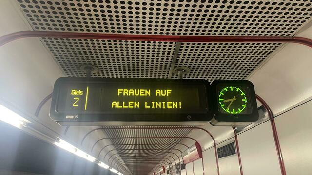 Fahrgästen dürfte es in der Früh bereits aufgefallen sein: anlässlich des Weltfrauentages am Freitag haben die Wiener Linien einige "Änderungen" durchgeführt. | Foto: RMW