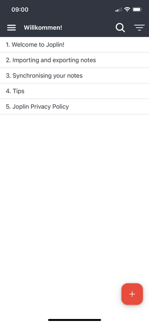 Unser App-Tipp der Woche Joplin ist eine Notiz und To-Do-Listen-App fürs Smartphone. Joplin bietet zahlreiche Funktionen für die Erstellung von Notizen und Listen. | Foto: Screenshot