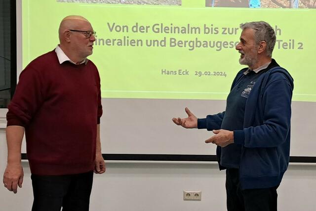 Referent Hans Eck mit Viana Styria-Obmann Karl Dudek (v.l.) | Foto: KK