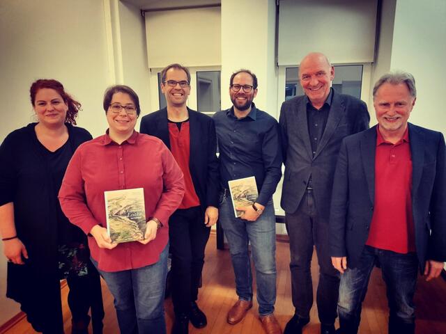 GR Julia Klenner, GV Sabine Schügerl, LAbg. Wolfgang Spitzmüller, GR Raphael Fink, Wolfgang Fingernagel und Manfred Pregartbauer | Foto: Grüne Neudörfl