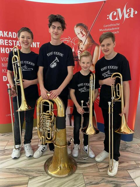 LOW-Brass - vier Burschen und ihre Blasinstrumente | Foto: Privat