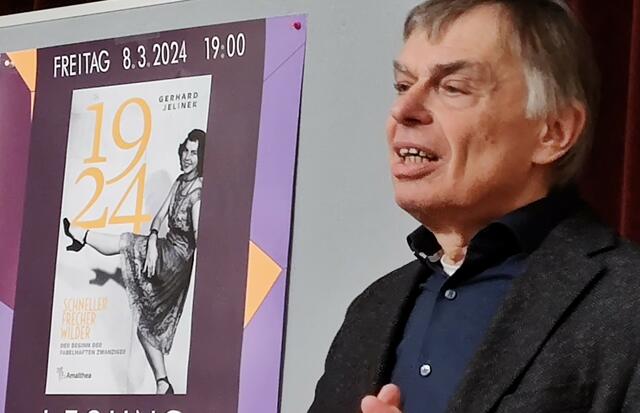 Gerhard Jelinek spricht über das Jahr 1924. | Foto: bibliothek st. martin