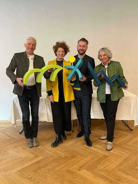 Willibald Fuchs, Tanja Peklar-Zarka, Hubert Wedel und Michaela Walla. | Foto: Gertrude Peysteiner