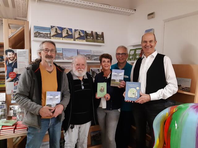 Von rechts: Michael Staribacher, Hans und Irene Sterzinger, Ferdinand Altmann und Alois Ullmann.