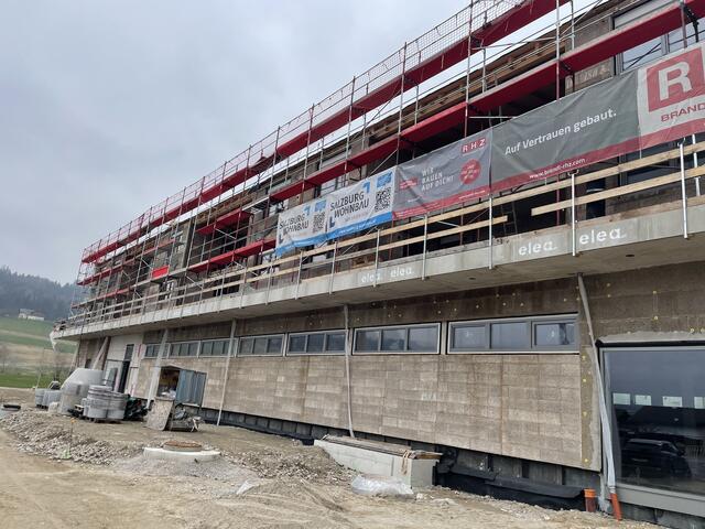 Der derzeitige Stand beim Wohnbauprojekt in Thalgau. | Foto: Emanuel Hasenauer