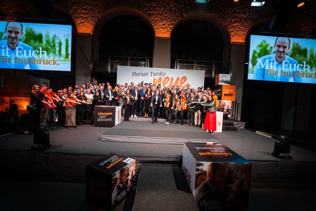 Wahlauftakt von "das neue innsbruck" in der Dogana. | Foto: Fischler