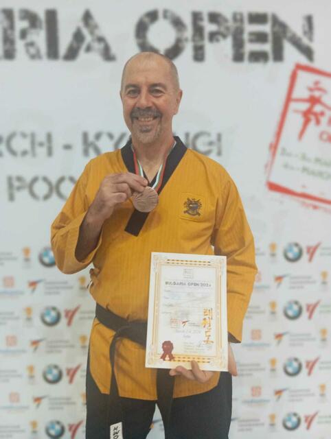 Martin Seelos gewann die Bronzemedaille. | Foto: TKD Club Fieberbrunn