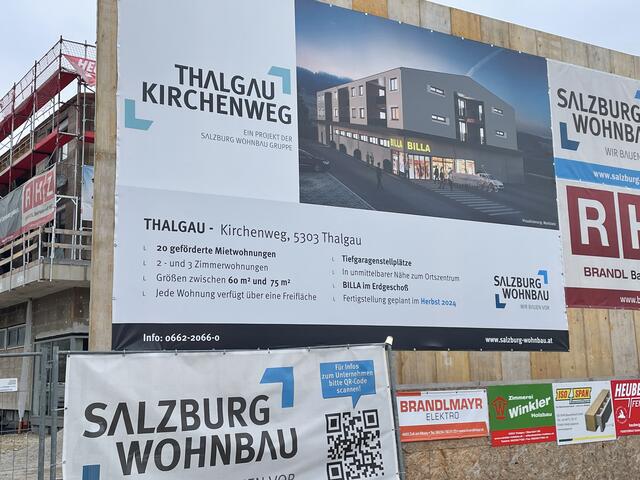 So soll das fertige Projekt in Thalgau in Zukunft einmal aussehen. | Foto: Emanuel Hasenauer