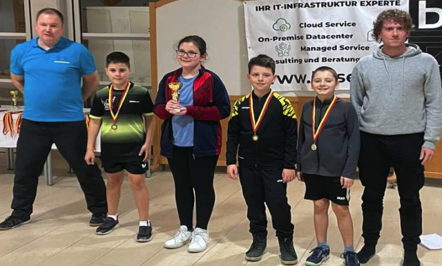 U11: Kilian Ruck (2.v.r.) Vizelandesmeister  | Foto: UTTC Oberwart