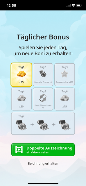 Unser App-Tipp der Woche "QuizzLand" ist eine App, um das Allgemeinwissen zu verbessern. Neben den Fragen zum Allgemeinwissen gibt es noch Minispiele, Rechen- und Logikrätsel. | Foto: Screenshot