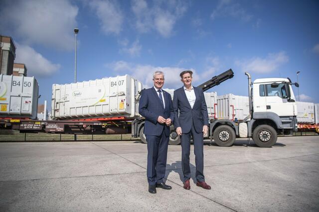 LAbg. und Aufsichtsratsvorsitzender der BAWU Anton Kasser und EVN Vorstandsdirektor Franz Mittermayer | Foto: EVN / Matejschek